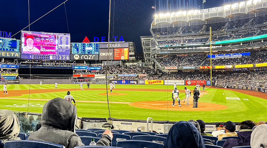 Legends Suite seats views at Yankee Stadium